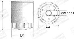 Фільтр мастила CHAMPION G104606