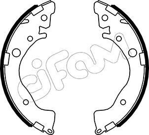 TOYOTA Щеки тормозные задн. Civic 05-, Jazz 08- CIFAM 153-493