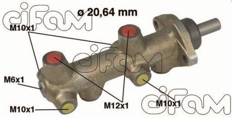 VW головний гальмівний циліндр D20,64mm PASSAT DIESEL -81 CIFAM 202-043