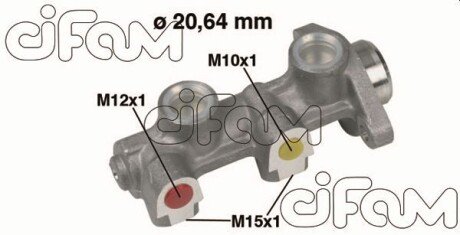 OPEL Головний гальмівний циліндр D20,64mm KADET E 1.2,1.3,1.3I 8/84- CIFAM 202-184