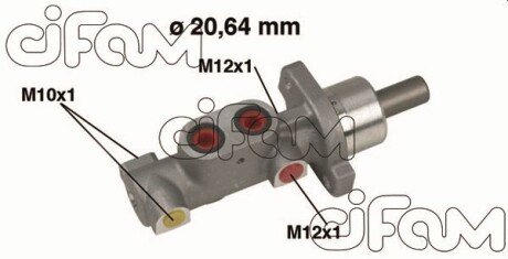 PEUGEOT головний гальмівний циліндр 206 -ABS 98- 20.64 CIFAM 202-363