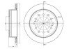 Гальмівний диск зад. Cruiser 300/80/90/Prado/Lexus GX 01-10 3.0-4.7 CIFAM 800-972C (фото 1)
