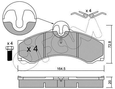 VW Колодки торм.пер./задн LT28-46,Sprinter 96- CIFAM 822-262-0 (фото 1)