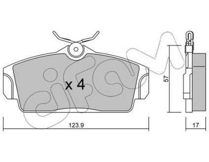 Гальмівні колодки пер. Nissan Almera 00-/Primera 91-02 (TRW) CIFAM 822-305-0