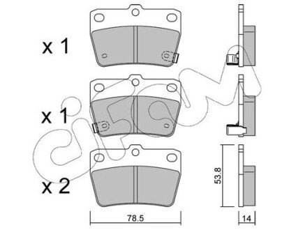 TOYOTA Гальмівні колодки задн.Rav 4 II 00- CIFAM 822-431-0