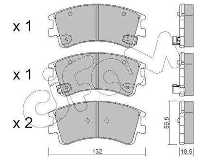 Гальмівні колодки пер. Mazda 6 02- CIFAM 822-476-0