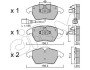 Гальмівні колодки пер. A1/A3/Altea/Beetle/Caddy/Up (04-21) CIFAM 822-548-0 (фото 1)