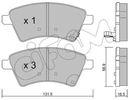 Гальмівні колодки пер. Suzuki SX4 04> CIFAM 822-702-0