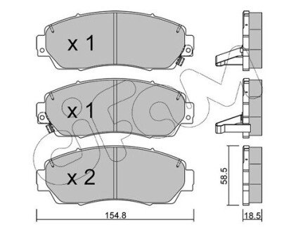 HONDA гальмів.колодки передн.CR-V 07- CIFAM 822-903-0