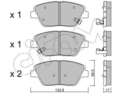 HYUNDAI Тормозн.колодки передн.Sonata NF,Kia Optima 09- CIFAM 822-945-0