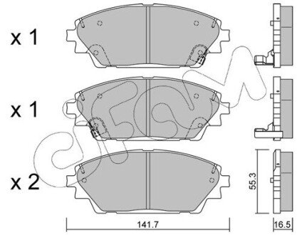 MAZDA Гальмівні колодки передн. Mazda 3 13- CIFAM 822-992-0