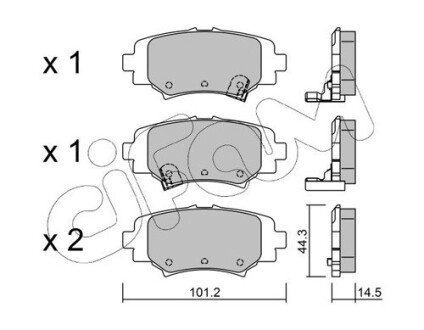 MAZDA гальмівні колодки задн.Mazda 3 13- CIFAM 822-993-0