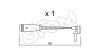 DB датчик гальм. колодок. 203, 204, 211, 220 (1шт.) CIFAM SU.129 (фото 1)