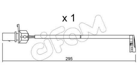 VW датчик гальм. колод. AUDI A4 08- CIFAM SU.224