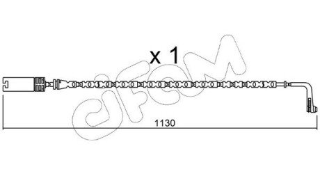 BMW датчик зносу гальм. колод. X1 CIFAM SU.300 (фото 1)