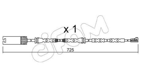 BMW датчик зносу гальм. колод. E90 CIFAM SU.302