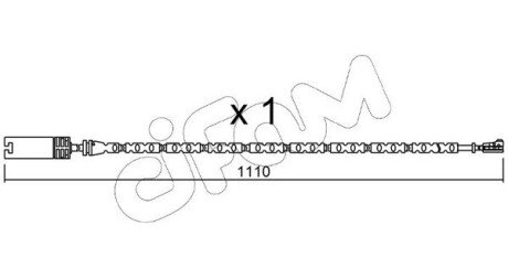 BMW датчик зносу гальмівних колодок E90 CIFAM SU.303