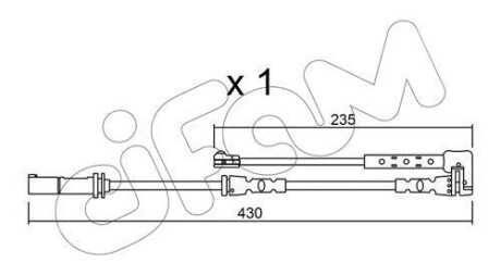 MINI датчик зносу гальм. колод. CIFAM SU.311