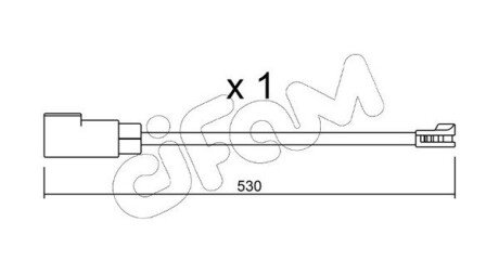 FORD датчик зносу гальм. колод. Transit 16- CIFAM SU.340