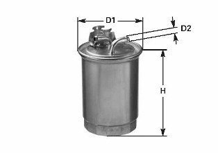 Фільтр паливний LT2.4D/T3 88>/T4 90>/Golf II87>/Golf III/Passat B3/B4/Sharan CLEAN FILTERS DN829