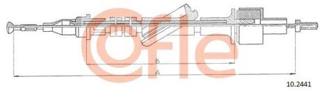 Трос зчеплення COFLE 102441