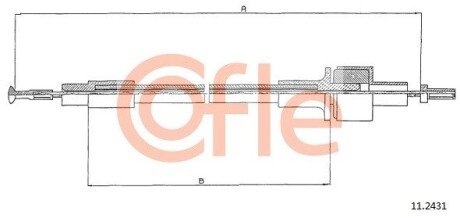 Трос зчеплення COFLE 11.2431