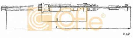 Фото трос ручника COFLE 11.606 Трос ручника COFLE 11.606