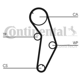 Фото 1 - комплект пасу ГРМ Mitsubishi Colt/Lancer 1.6 16V 9 Contitech CT841K1 Комплект пасу ГРМ Mitsubishi Colt/Lancer 1.6 16V 9 Contitech CT841K1 (фото 1)