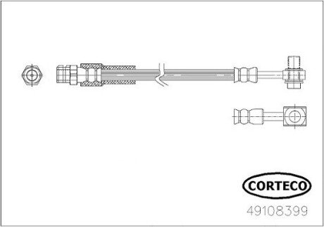 Гальмівний шланг CORTECO 49108399