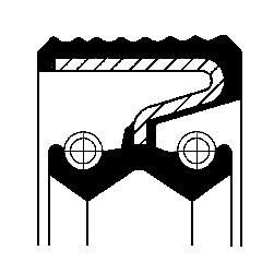Сальник ступиці CORTECO 49372806