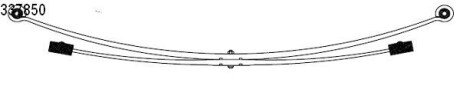 Ресора листова MB Sprinter BM 906/VW Crafter (06-17) (10.337.850.00) CS Germany 1033785000