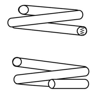 Пружина подвески передняя (кратно 2) CITROEN C4 1.4 16V (04-11) CS Germany 14870460