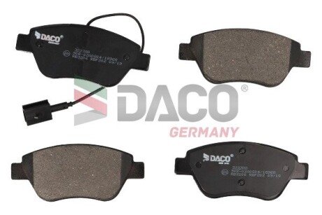 Колодки гальмівні дискові пер. DACO Germany 322380