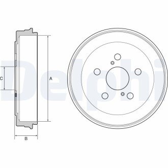 Гальмівний барабан Delphi BF536