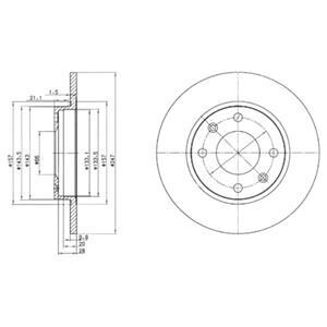 Гальмівний диск Delphi BG2213