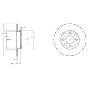 Гальмівний диск Delphi BG2458