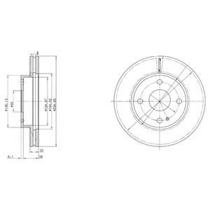Гальмівний диск Delphi BG2629