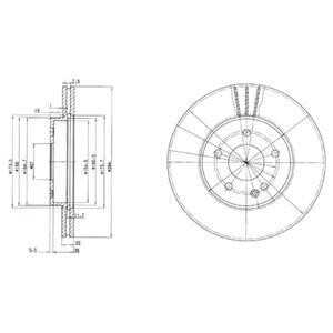 Гальмівний диск Delphi BG2768