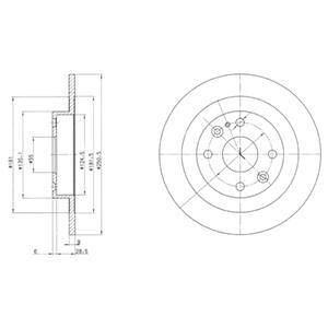 Гальмівний диск Delphi BG2805