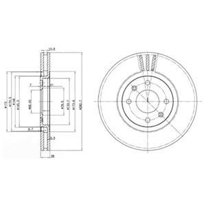 Гальмівний диск Delphi BG2872