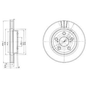 Гальмівний диск Delphi BG2880