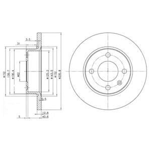 Гальмівний диск Delphi BG2910