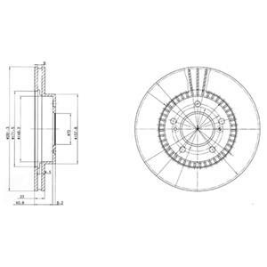 Гальмівний диск Delphi BG3061