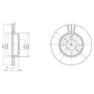 Гальмівний диск Delphi BG3134