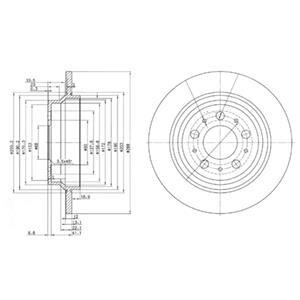 Гальмівний диск Delphi BG3515