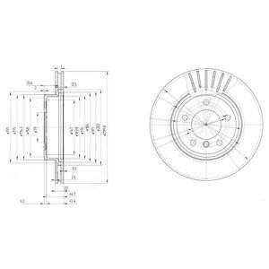 Гальмівний диск Delphi BG3527C