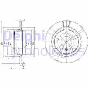 Гальмівний диск Delphi BG3530C