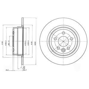 Гальмівний диск Delphi BG3550