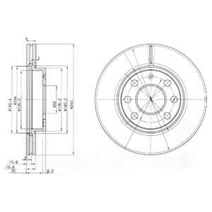 Гальмівний диск Delphi BG3568