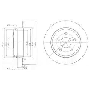 Гальмівний диск Delphi BG3660